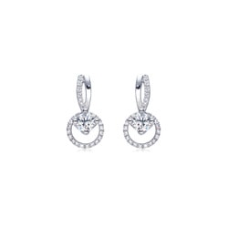 「原創系列」18K白色黃金耳環