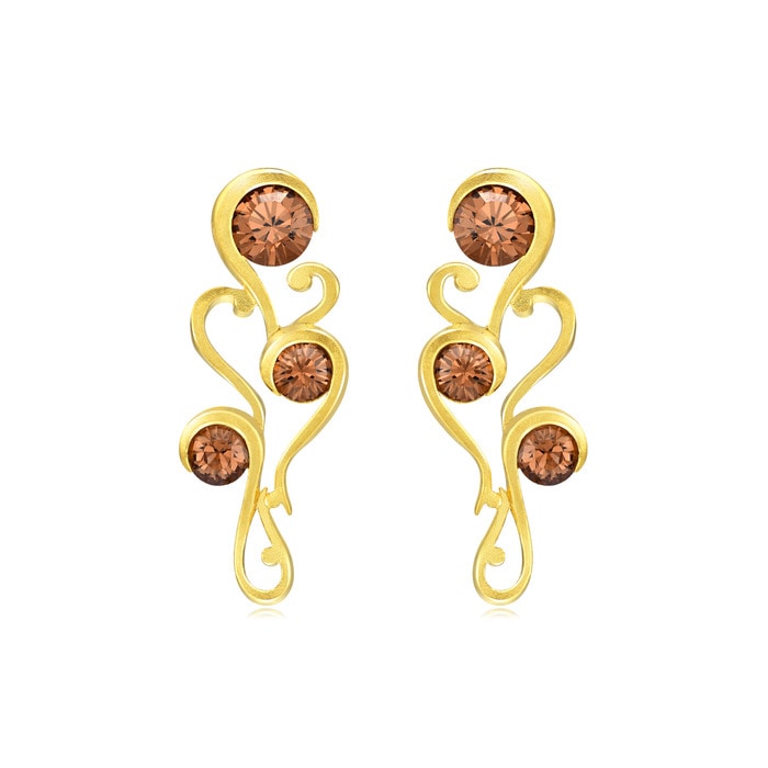 999.9黃金 耳環 | 周生生珠寶 | 生生有囍 | 67962E - 1