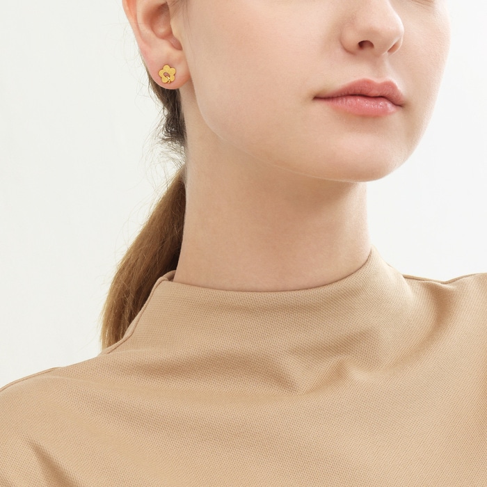 999.9 Gold Earrings | 68704E(~0.047 tael) | Chow Sang Sang