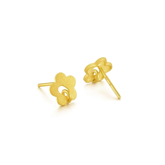 999.9 Gold Earrings | 68704E(~0.047 tael) | Chow Sang Sang