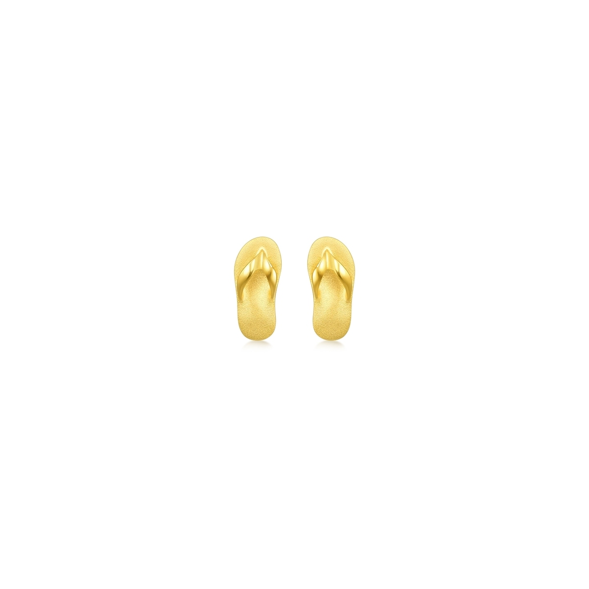 999.9 Gold Sandal Earrings | 68707E(~0.049 tael) | Chow Sang