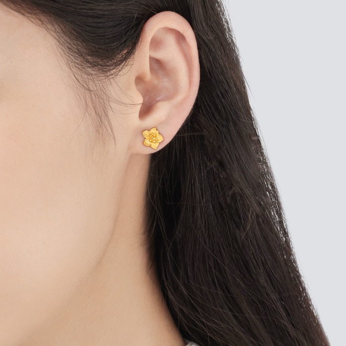 Solid Gold Earring | Chow Sang Sang Jewellery | Chinese Gifting Collection | 68711E - 2