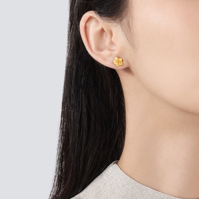 Solid Gold Earring | Chow Sang Sang Jewellery | Chinese Gifting Collection | 68711E - 3