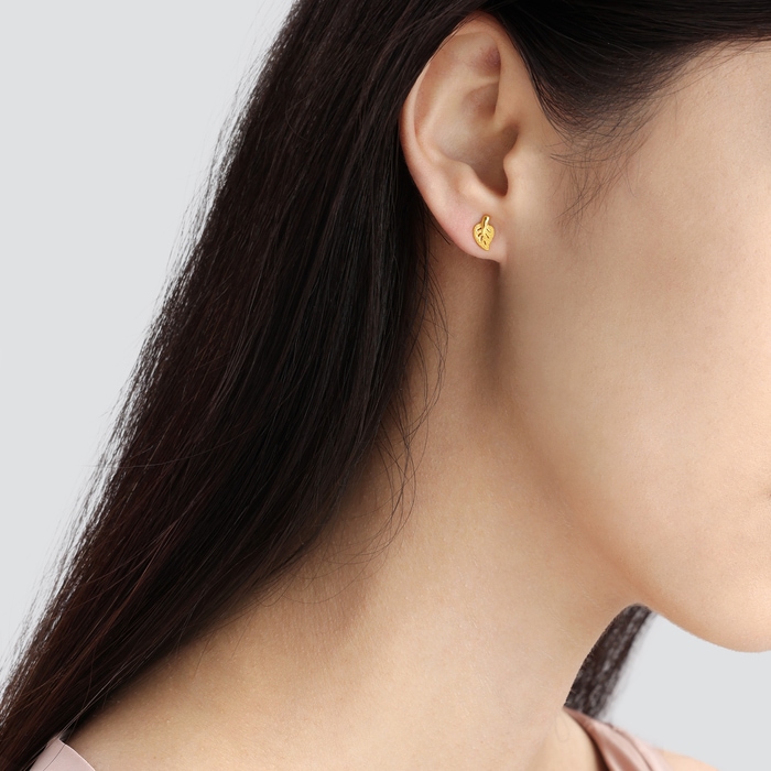 Solid Gold Earring | Chow Sang Sang Jewellery | Essence | 68725E - 3