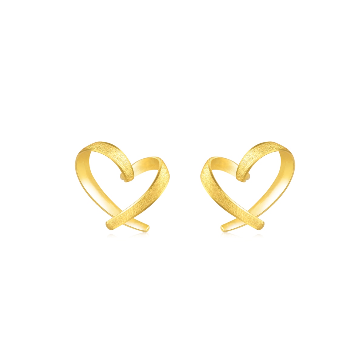アクセサリー STUDIO SEVEN Caution Heart Earring Gold STUDIO SEVEN Caution Heart Earring Gold