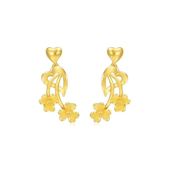 999.9 Gold Earring 69516E Chow Sang Sang Jewellery