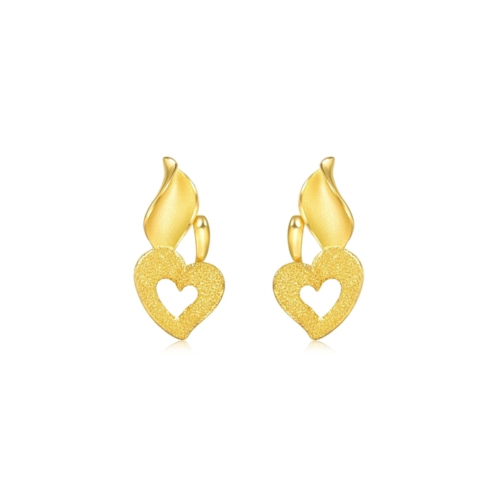 999.9 Gold Earrings | 69812E(~0.103 tael) | Chow Sang Sang