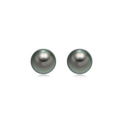 18K Gold Tahitian Pearl Earrings