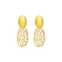 'Contemporary' 999.9 Gold Earrings
