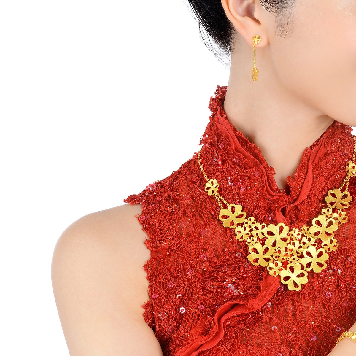 Chinese Wedding Collection - null 999.9 Gold Earring - 78816E