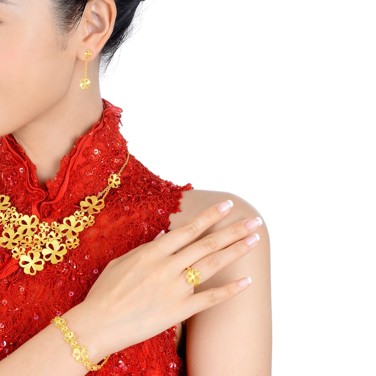 Chinese Wedding Collection - null 999.9 Gold Earring - 78816E