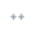 Classic' 900 Platinum Diamond Earrings