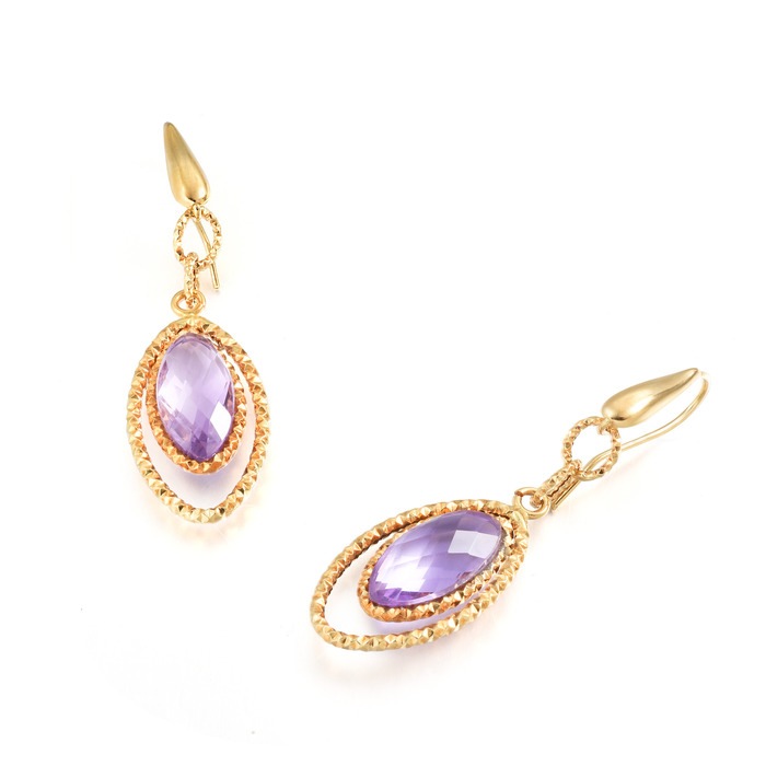 18K Yellow Gold Earring | Chow Sang Sang Jewellery | 80002E - 5