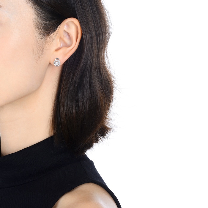 18K白色黄金 耳環 | 周生生珠寶 | Diamond Symphony「鑽之頌」 | 83235E - 3