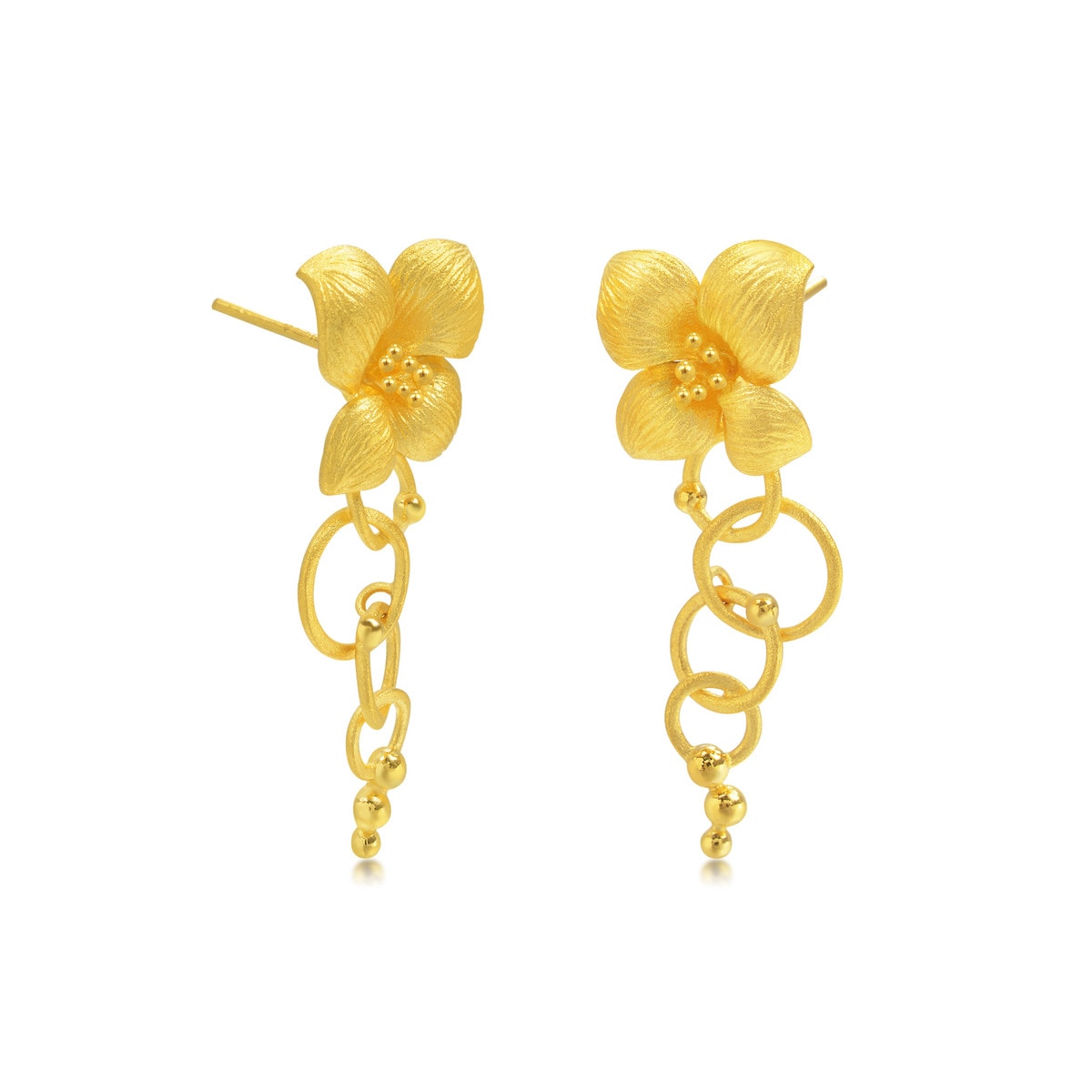 Chinese Wedding Collection 999.9 Gold Earring - 84306E | Chow Sang