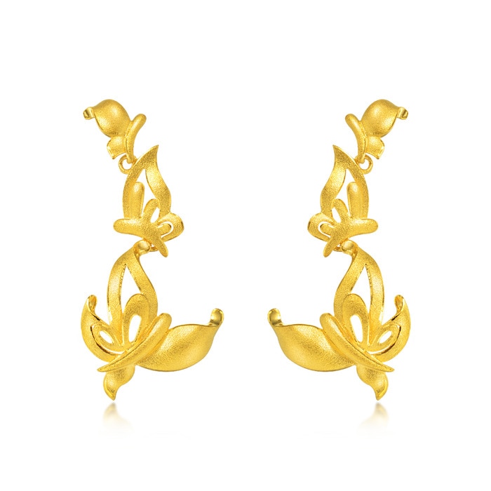 999.9黃金 耳環 | 周生生珠寶 | 生生有囍 | 84401E - 1