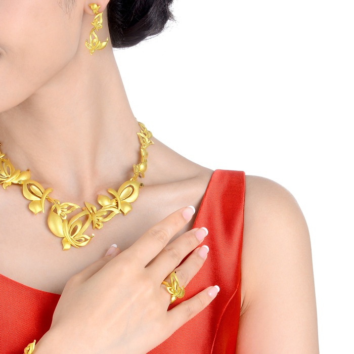 999.9黃金 耳環 | 周生生珠寶 | 生生有囍 | 84401E - 3