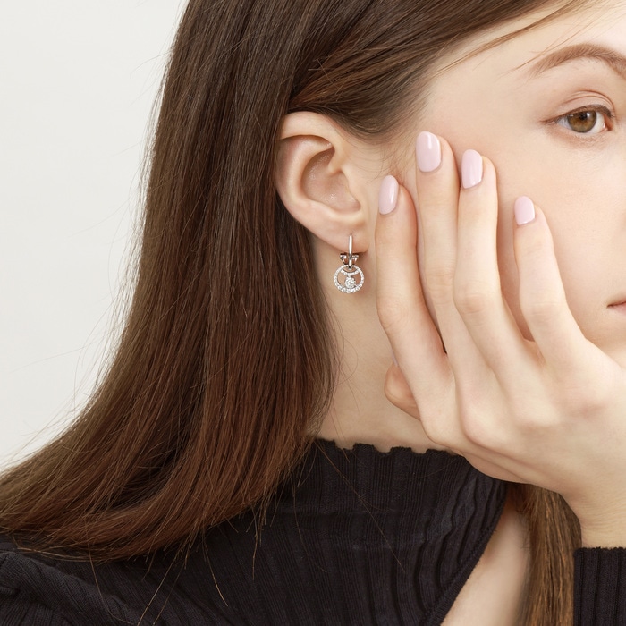 18K白色黄金 耳環 | 周生生珠寶 | Diamond Symphony「鑽之頌」 | 84589E - 3