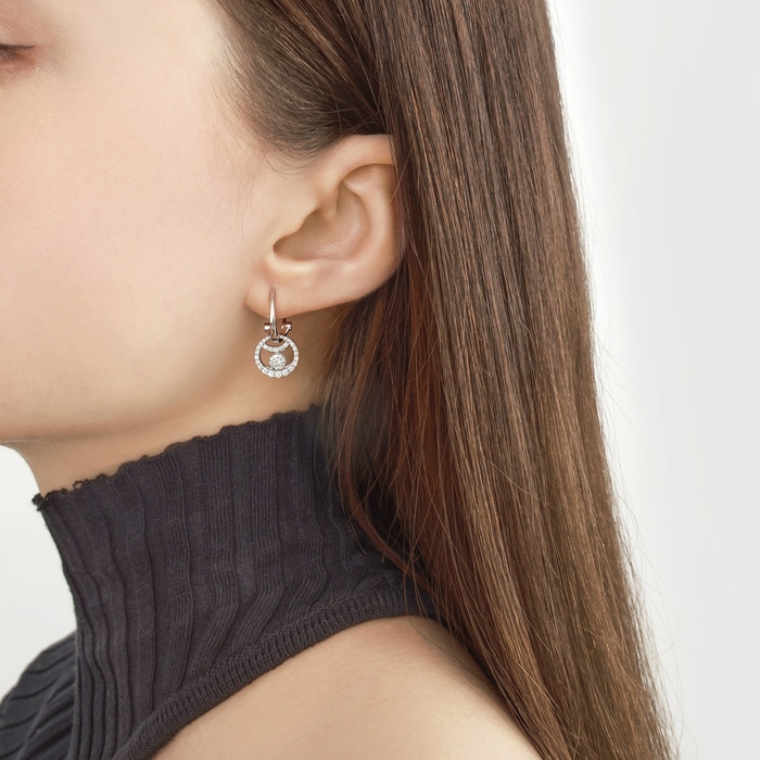 18K白色黄金 耳環 | 周生生珠寶 | Diamond Symphony「鑽之頌」 | 84589E - 2