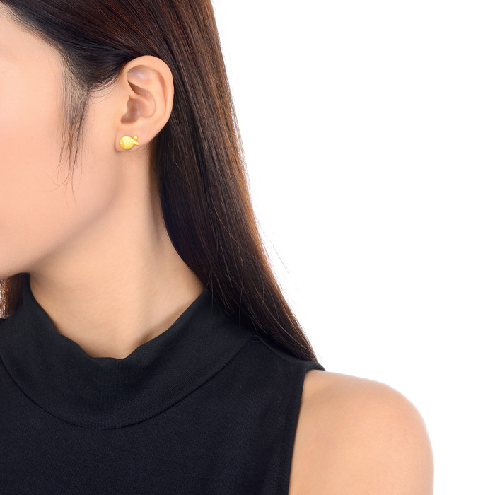 999.9 Gold Earrings | 84920E(~0.080 tael) | Chow Sang Sang