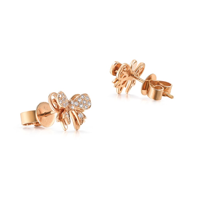 18K玫瑰金 耳環 | 周生生珠寶 | 85193E - 5