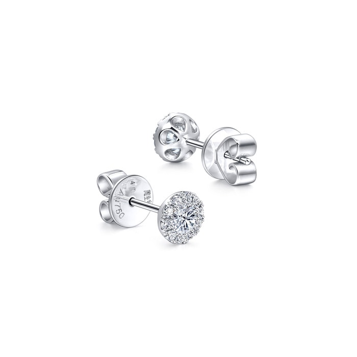 18K白色黄金 耳環 | 周生生珠寶 | Diamond Symphony「鑽之頌」 | 85425E - 3