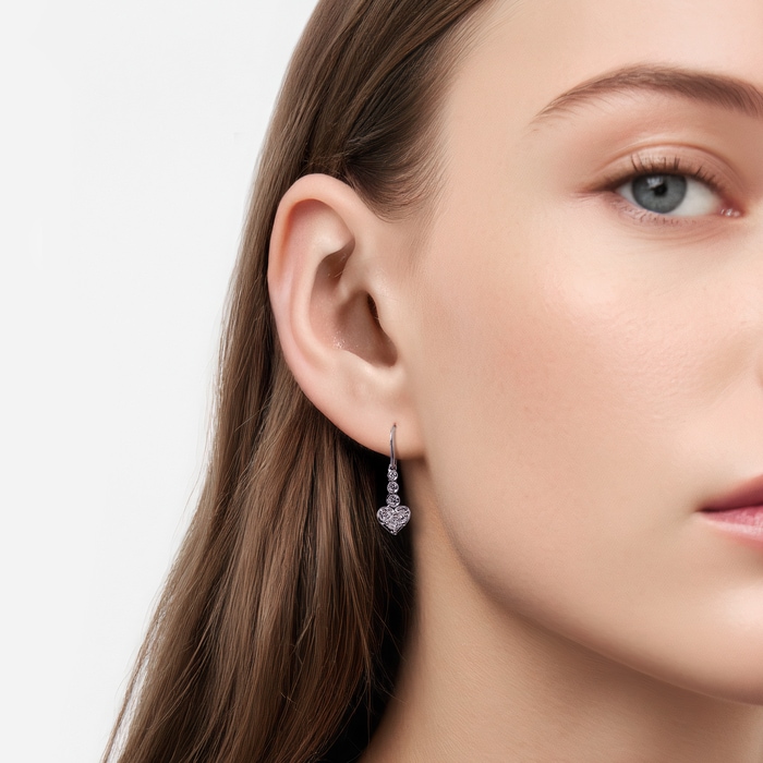 18K White Gold Earring | Chow Sang Sang Jewellery | 85883E - 2