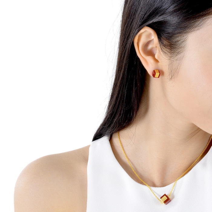 999.9黃金 耳環 | 周生生珠寶 | g* 系列 | 86356E - 3