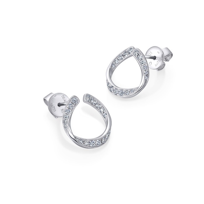 18K White Gold Earring | Chow Sang Sang Jewellery | Daily Luxe | 86625E - 2