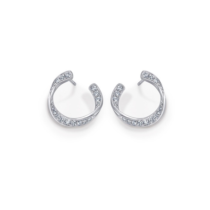 18K White Gold Earring | Chow Sang Sang Jewellery | Daily Luxe | 86625E - 1