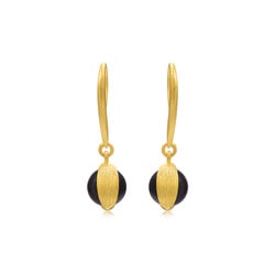 999.9 黃金玉髓耳環