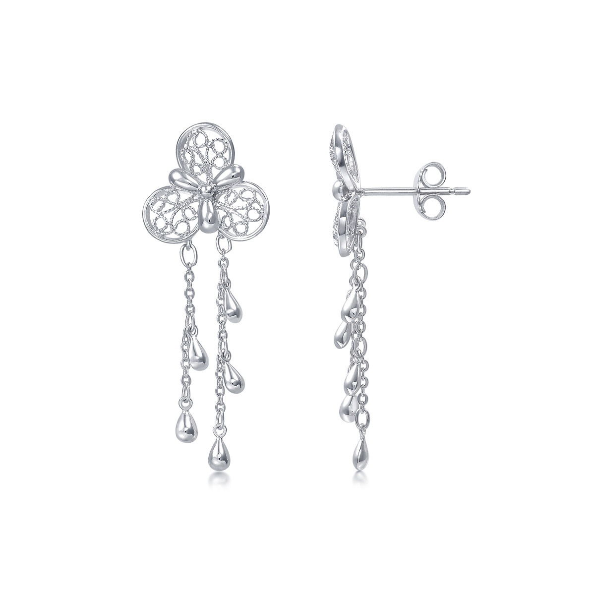 Lace 950 Platinum Earring(457930) | Chow Sang Sang Jewellery