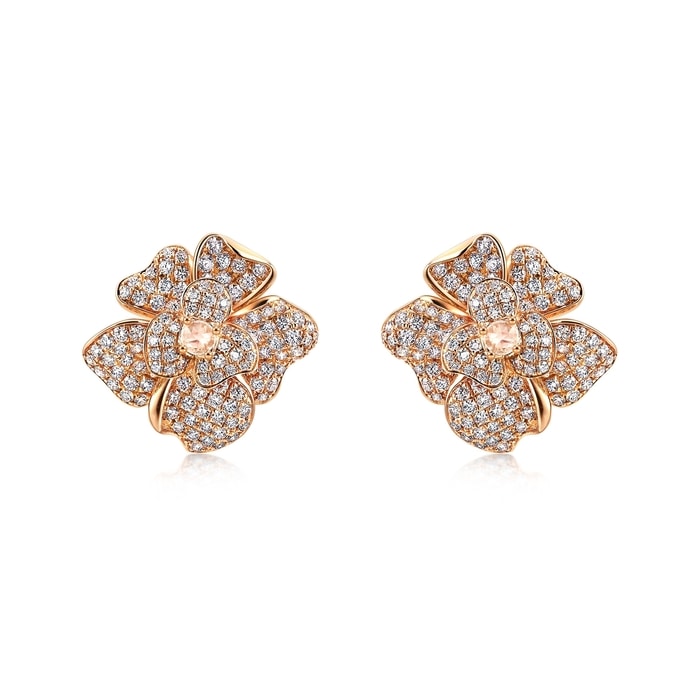 18K Rose Gold Earring | Chow Sang Sang Jewellery | 88566E - 1