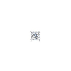 'Daily Luxe' 18K White Gold Diamond Single Earring