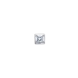 'Ear Play' 18K White Gold Princess-Cut Diamond Single Earring
