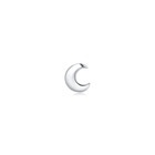 950 Platinum Moon Single Earring