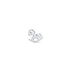950 Platinum Pony Single Earring