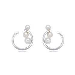 18K White Gold Akoya Pearl Earrings