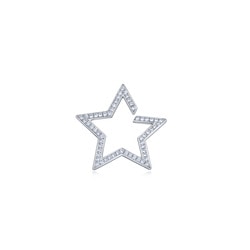 Ear Play「耳玩」18K白色黃金鑽石單耳環