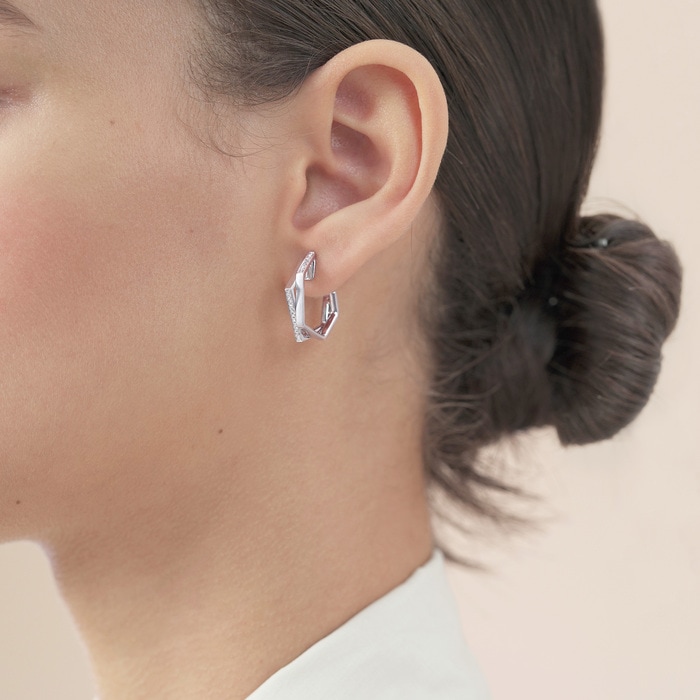 18K White Gold Earring | Chow Sang Sang Jewellery | 90468E - 2