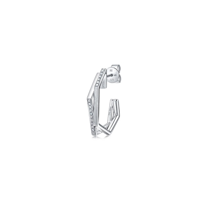 18K White Gold Earring | Chow Sang Sang Jewellery | 90468E - 1