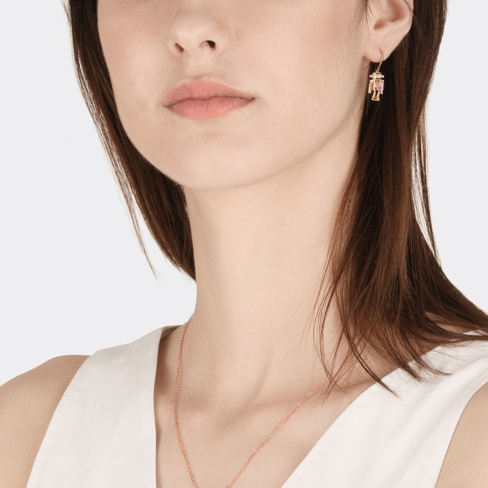 18K玫瑰金 耳環 | 周生生珠寶 | Love Decode 「愛情密語 」 | 90607E - 2