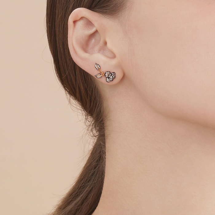 18K Rose & Black Gold Earring | Chow Sang Sang Jewellery | 90698E - 2