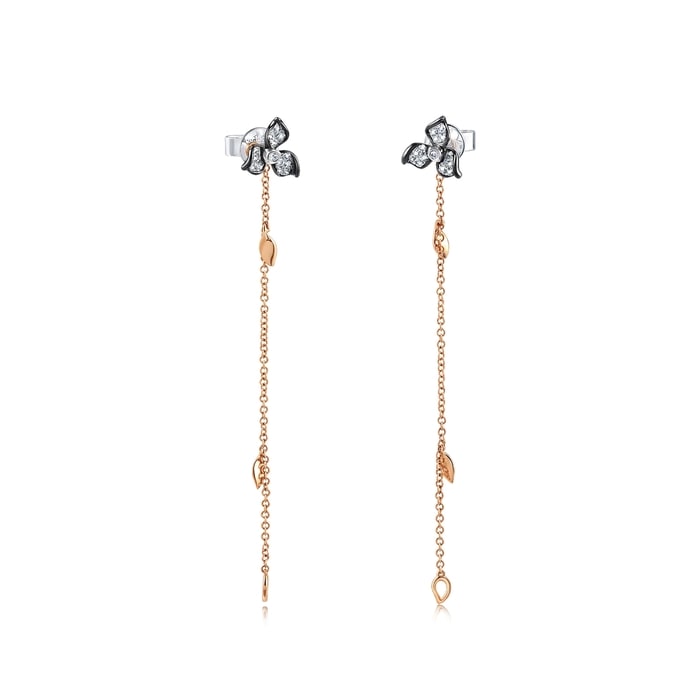 18K Multi-coloured Gold Earring | Chow Sang Sang Jewellery | 90701E - 4