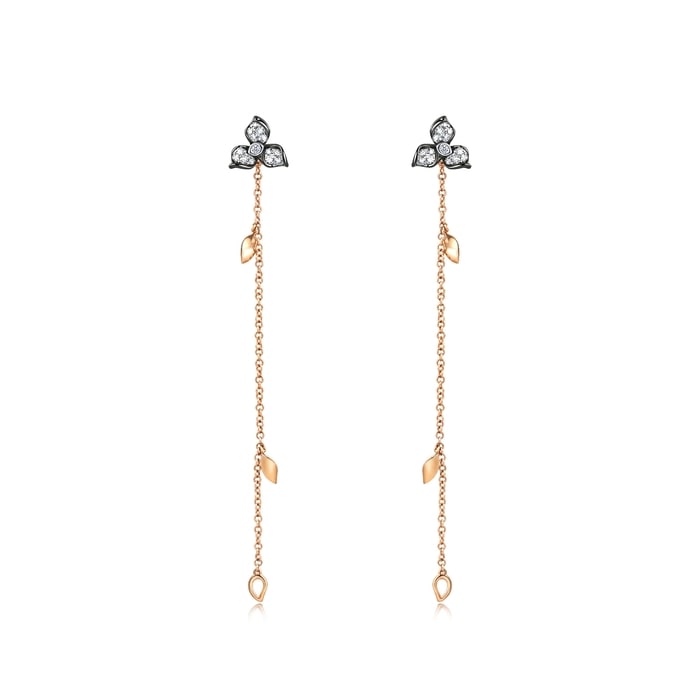 18K Multi-coloured Gold Earring | Chow Sang Sang Jewellery | 90701E - 1