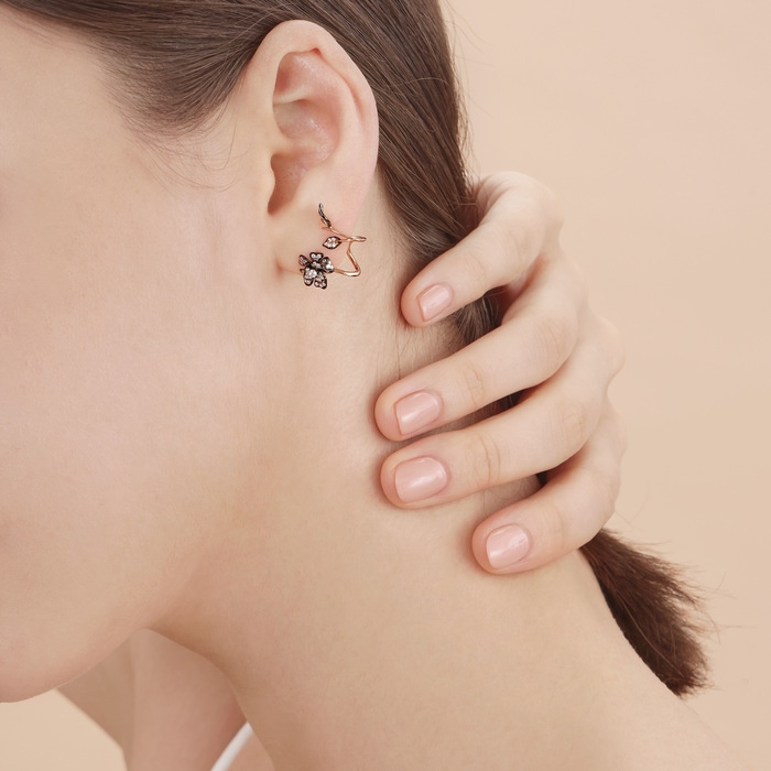 18K Rose & Black Gold Earring | Chow Sang Sang Jewellery | 90703E - 3