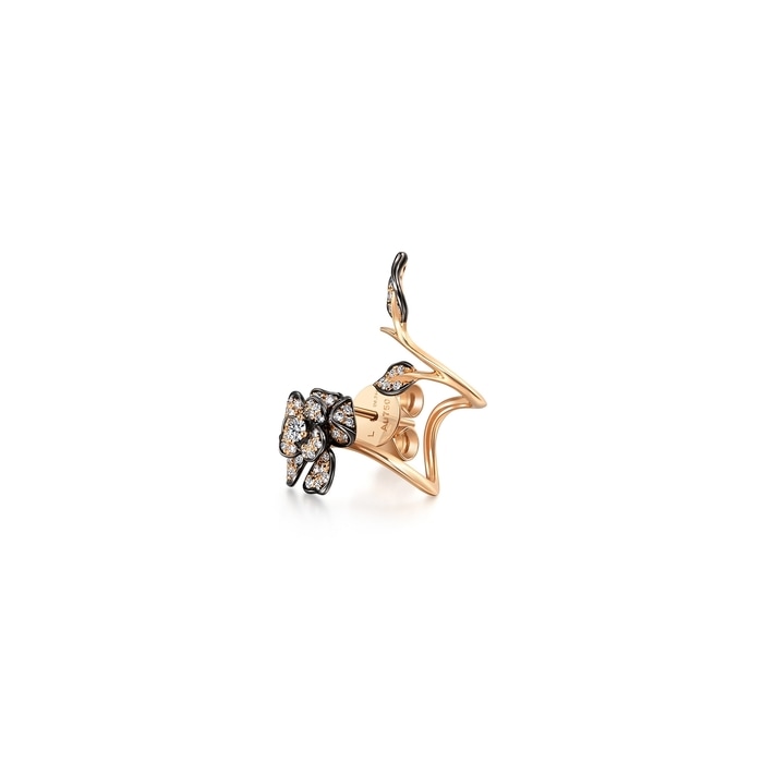 18K Rose & Black Gold Earring | Chow Sang Sang Jewellery | 90703E - 4