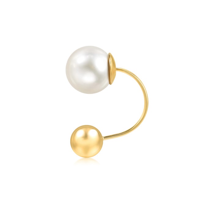 18K Yellow Gold Earring | Chow Sang Sang Jewellery | La Pelle | 90717E - 1