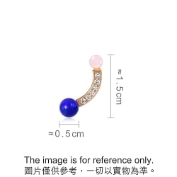 'Cosmos' 18K Rose Gold Lapis Lazuli Single Earring