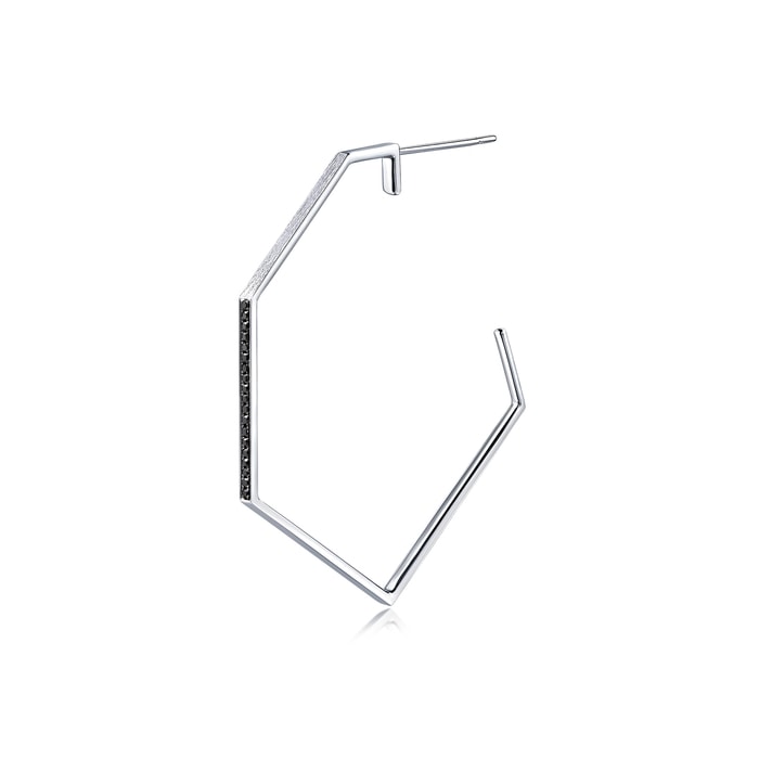 18K White & Black Gold Earring | Chow Sang Sang Jewellery | 90844E - 1